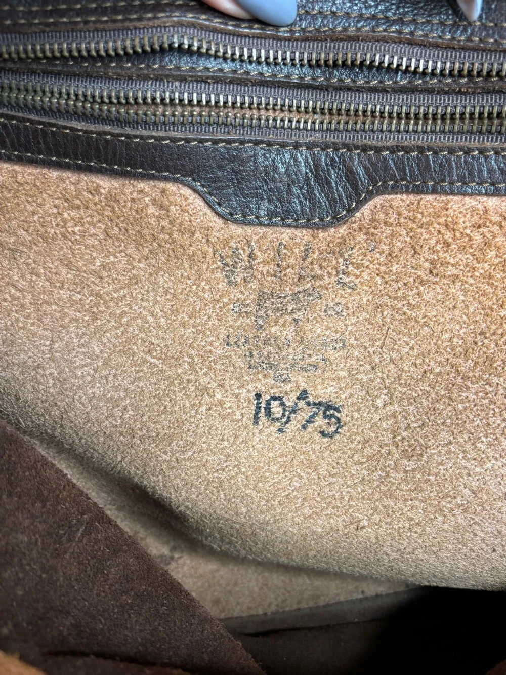 Will Leather Goods Vintage Leather Briefcase Messenger Bag Dark Brown